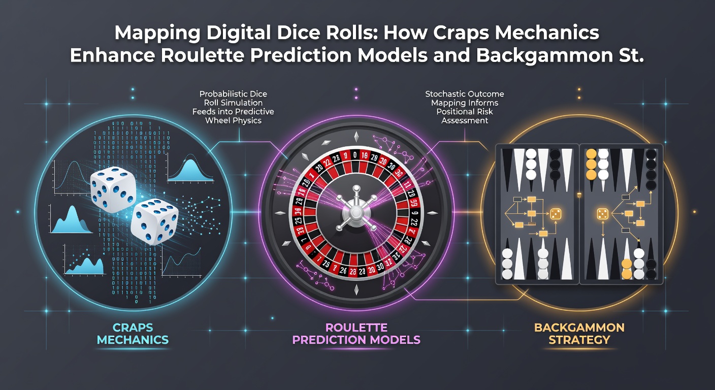Graphical mapping of dice probability distributions applied to roulette wheel segments and backgammon board positions