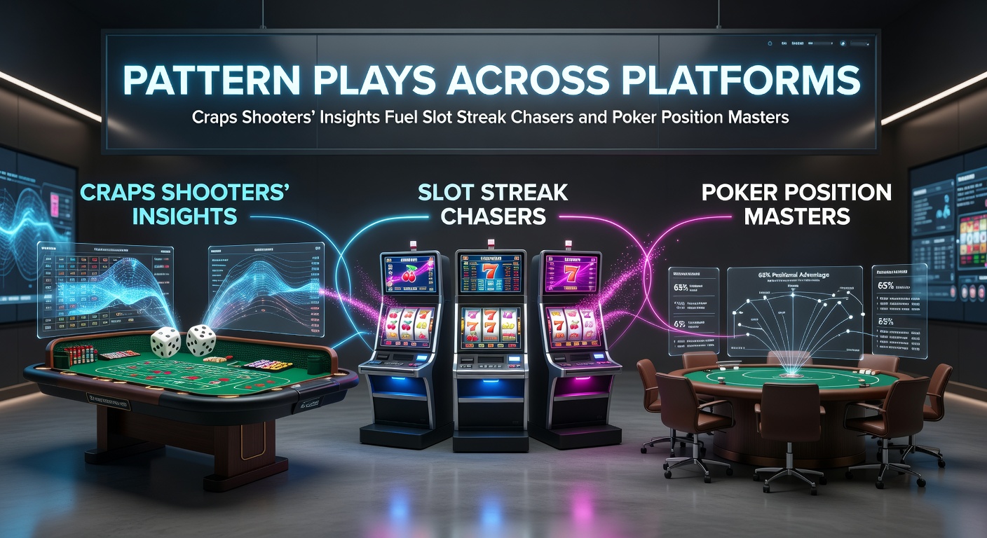 Dynamic craps table action where shooters roll dice amid cheering players, highlighting pattern observation in live casino play